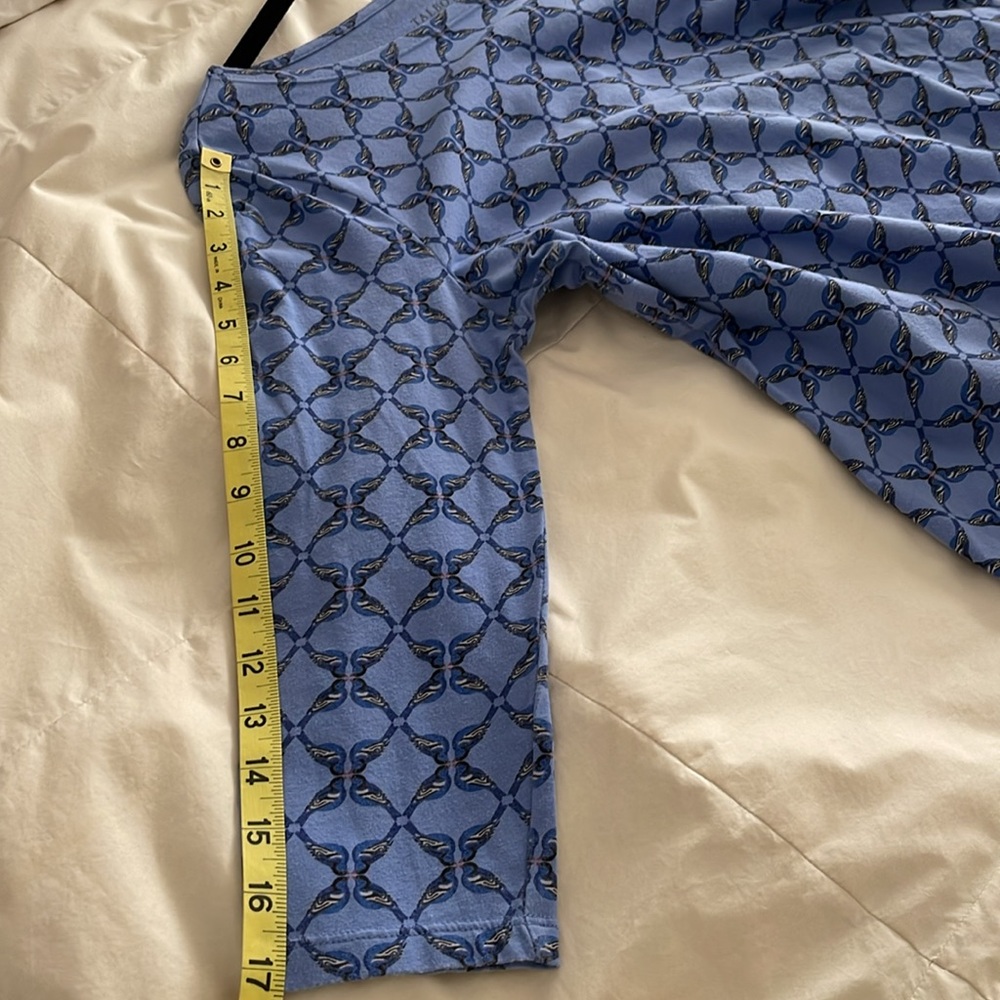 Talbots blue pattern top - image 9